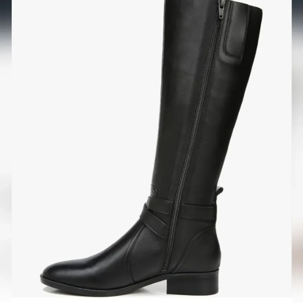 Naturalizer Black Leather Knee High Boots Size 6.5 NWT